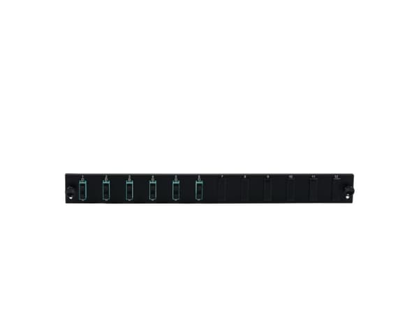 EFB Elektronik SB-FP-S-6SC-D-V-OS2, Telinekiinnitys, 1U, Musta, Metalli, 432 mm, 13 mm