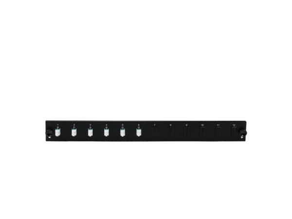 EFB Elektronik SB-FP-S-6SC-S-OM3, Telinekiinnitys, 1U, Musta, Metalli, 432 mm, 13 mm