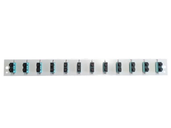 EFB Elektronik SB-FP-S-12SC-D-V-OM3, Rackmontering, 1U, Fiber, SC, Sort, Metall