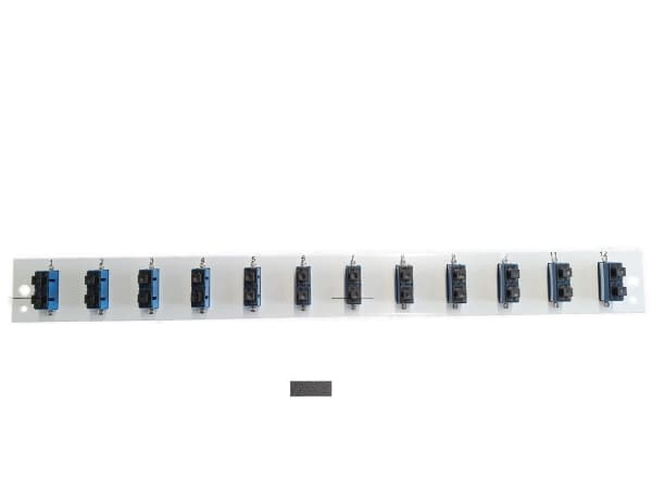 EFB Elektronik SB-FP-S-12SC-D-V-OS2, Stativmontering, 1U, Fiber, SC, Svart, Metall