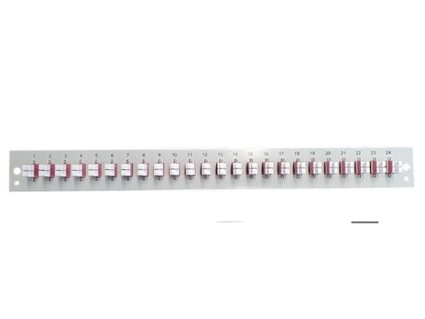 EFB Elektronik SB-FP-24SC-S-OM4, Stativmontering, 1U, Grå, Metall, 432 mm, 13 mm