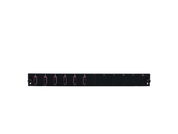EFB Elektronik SB-FP-6SC-D-V-OM3, Telinekiinnitys, 1U, Harmaa, Metalli, 432 mm, 13 mm