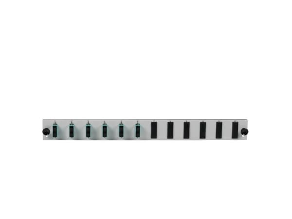 EFB Elektronik SB-FP-6SC-D-V-OM3, Telinekiinnitys, 1U, Harmaa, Metalli, 432 mm, 13 mm