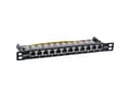 Miniatyrbilde 3 av 5: InLine 76819B, RJ45, Cat6a, Sort, Rackmontering, 0.5U, 23 mm