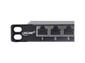 Miniatyrbilde 5 av 5: InLine 76819B, RJ45, Cat6a, Sort, Rackmontering, 0.5U, 23 mm