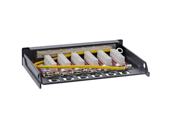 InLine 76816B, RJ45, Cat6a, Sort, Rackmontering, 0.5U, 23 mm