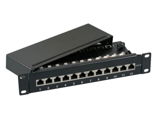 EFB Elektronik 37737SW.12, 10000 Mbit/s, RJ-45, Cat6a, 22/24, 50 N, Lajittelu musta