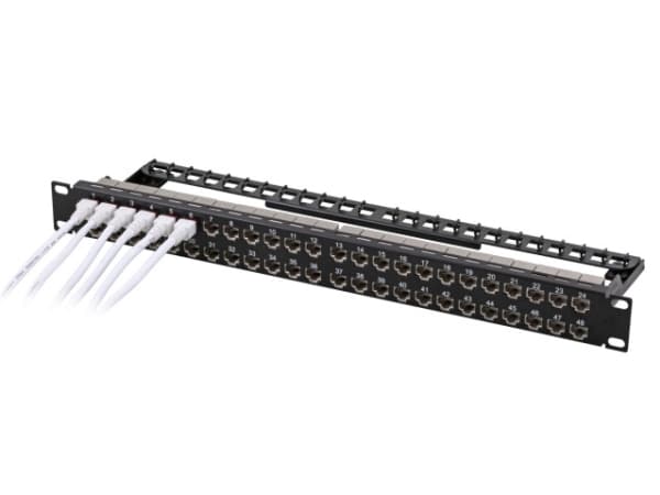 EFB Elektronik 37598.1, Gigabit Ethernet, RJ-45, Cat6a, Lajittelu, 1U, 483 mm, 1U, 483 mm