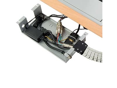 Kindermann 7446 000 020, Kabelboks, Skrivebord, Aluminium, 395 mm, 85 mm, 170 mm