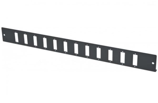 Dexlan 395418, Rackmontering, 1U, Fiber, SC Duplex /LC Quad, Sort