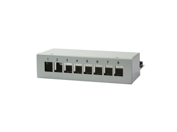 LogiLink NK4051, 10 Gigabit Ethernet, Cat6a, Grå, Kolstål, 162 mm, 44,5 mm Grå