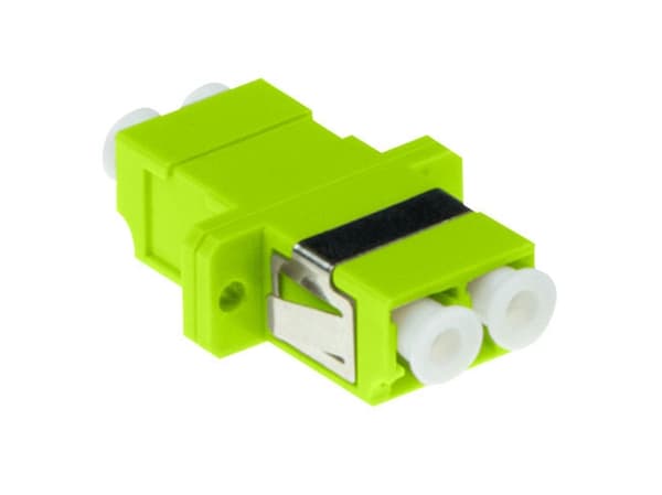 ACT Fiber optic LC-LC duplex adapter multimode OM5. Connectors: LC/LC Adapter lc duplex om5 fl lime (EA1016)