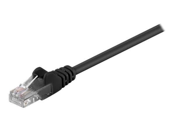 goobay - Nettverkskabel - RJ-45 (hann) til RJ-45 (hann) - 15 m - UTP - CAT 5e - formstøpt - svart