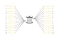 Miniatyrbilde 2 av 5: DIGITUS - Utbruddskabel - LC/UPC-enkeltmodus (P) til LC/UPC-enkeltmodus (P) - 75 m - fiberoptisk - 9 / 125 micron - G.657.A1/OS2 - halogenfri, innend
