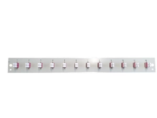 EFB Elektronik SB-FP-12SC-S-OM4, Rackmontering, 1U, Grå, Metall, 432 mm, 13 mm