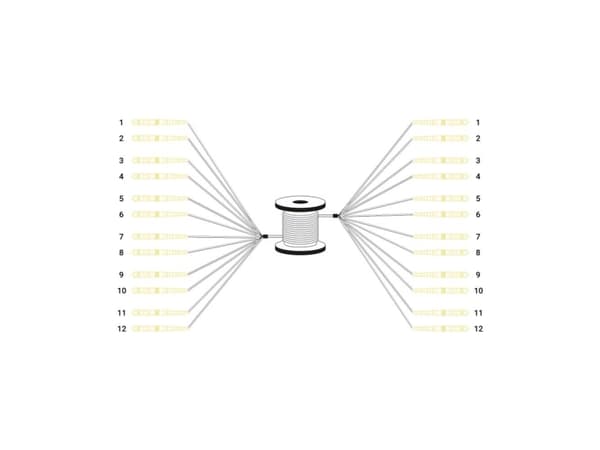 DIGITUS - Övergångskabel - LC/UPC enkelläge (P) till LC/UPC enkelläge (P) - 50 m - fiberoptisk - 9 / 125 mikrometer - G.657.A/OS2 - halogenfri, inomh