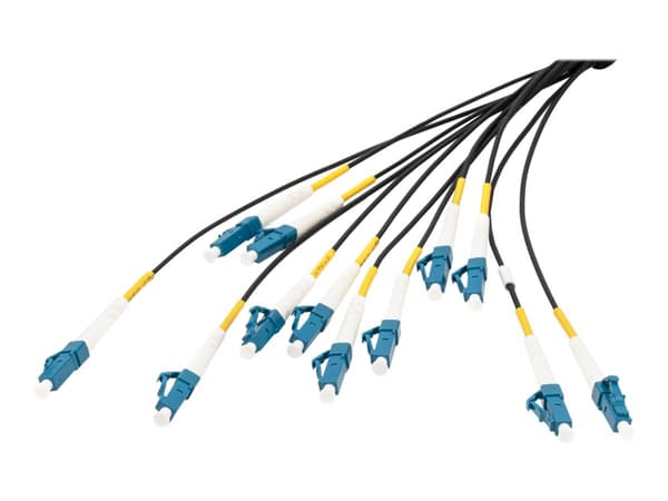 DIGITUS - Övergångskabel - LC/UPC enkelläge (P) till LC/UPC enkelläge (P) - 50 m - fiberoptisk - 9 / 125 mikrometer - G.657.A/OS2 - halogenfri, inomh