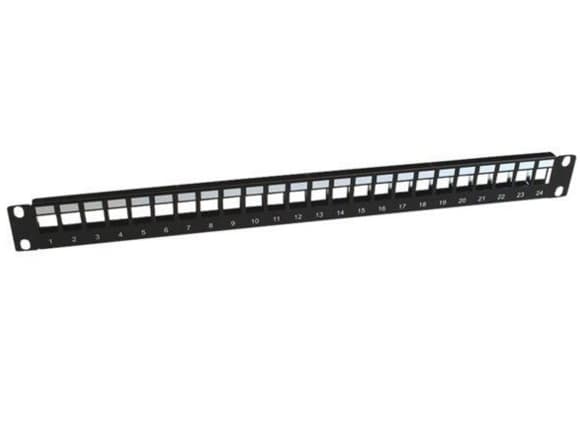 Panasonic 3SR-PATCH-24P, Raskt Ethernet, Gigabit Ethernet, 1000 Mbit/s, RJ-45, Cat5e, Sort Sort