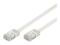 Pikkukuva 1 / 2: goobay - Verkkokaapeli - RJ-45 (uros) RJ-45 (uros) - 5 m - UTP - CAT 6 - muotoiltu, litteä - valkoinen