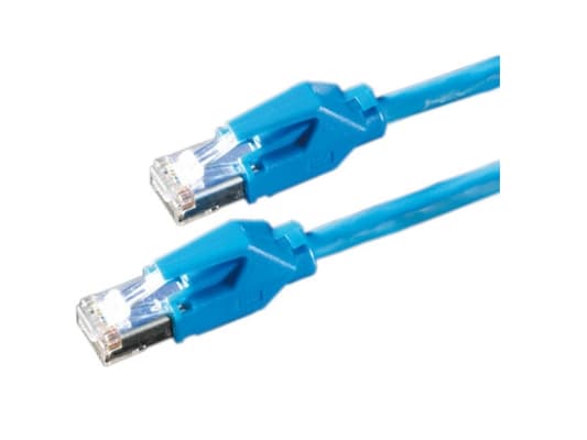 Dätwyler Cables S/FTP Patch cable Cat6, Blue, 0.5m, 0,5 m, Blå