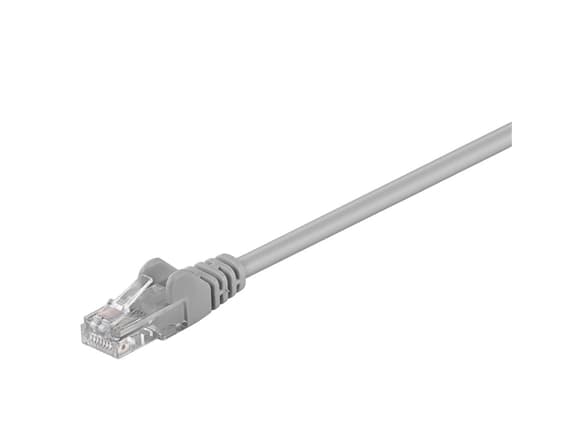 goobay - Koblingskabel - RJ-45 (hann) til RJ-45 (hann) - 20 m - UTP - CAT 5e - uten hindringer, flertrådet - grå