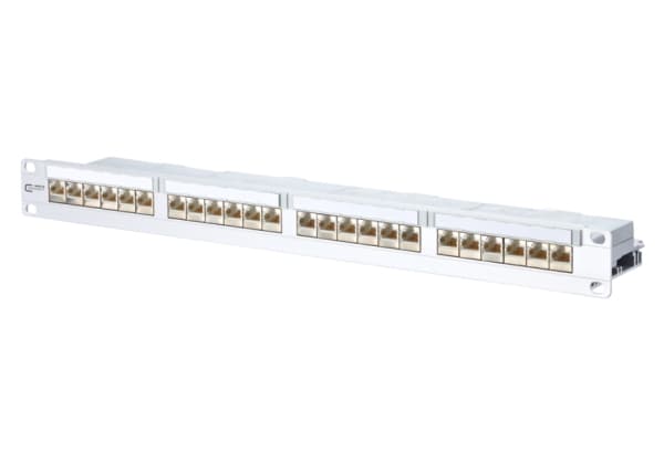 METZ CONNECT 130856-E, Rj-45, Hvit, Rackmontering, 1U