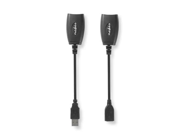 Nedis CCGB60EXTBK500, 0,2 m, RJ-45, USB 1.1 Type-A