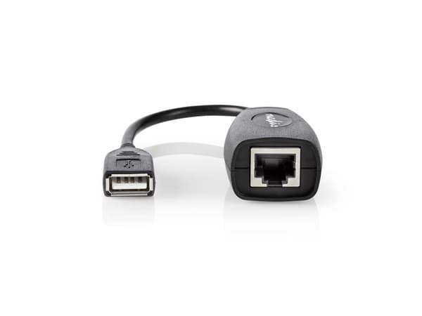 Nedis CCGB60EXTBK500, 0,2 m, RJ-45, USB 1.1 Type-A