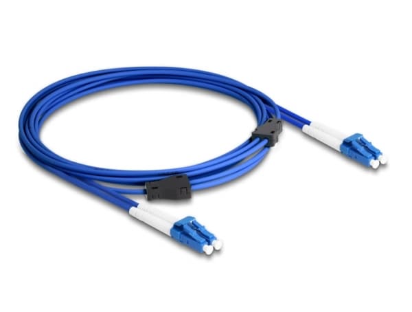 Delock - Nettverkskabel - LC-enkeltmodus (hann) til LC-enkeltmodus (hann) - 3 m - 3 mm - fiberoptisk - dupleks - 9 / 125 micron - OS2 - halogenfri -