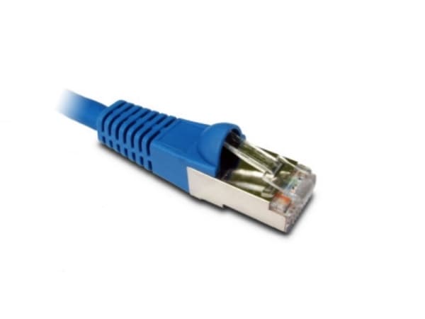 Inter-Tech - Koblingskabel - RJ-45 (hann) til RJ-45 (hann) - 25 cm - FTP - CAT 5e - blå