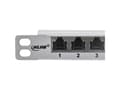 Miniatyrbilde 5 av 5: InLine 76824L, RJ45, Cat6a, Grå, Rackmontering, 0.5U, 23 mm