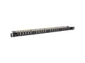 Miniatyrbild 3 av 5: InLine 76824M, RJ45, Cat6a, Svart, Stativmontering, 0.5U, 23 mm