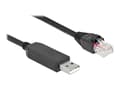 Miniatyrbilde 1 av 5: Delock - Seriell adapter - USB (hann) til RJ-45 (hann) - 25 cm - USB / USB 2.0 / EIA-232 - svart