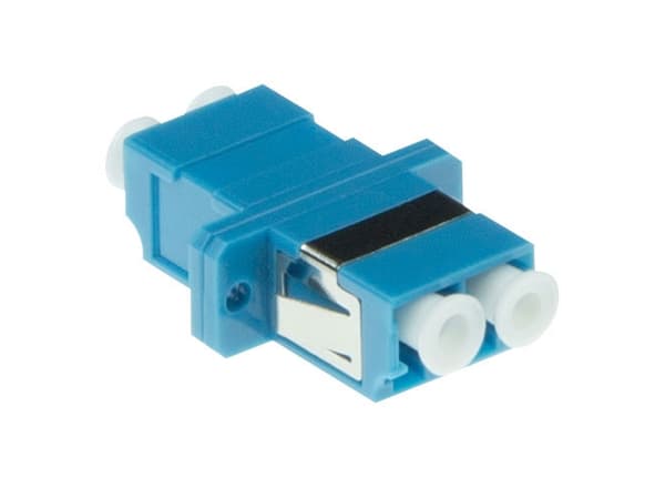 ACT Fiber optic LC duplex adapter singlemode OS2. Connectors: LC/LC Lc duplex adapter sm blue (EA1004)