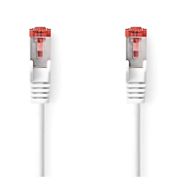 Nedis CAT6 Verkkokaapeli | RJ45 uros | RJ45 uros | S/FTP | 5.00 m | Sisäkäyttöön | Pyöreä | LSZH | Valkoinen | Laatikko