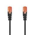 Miniatyrbild 1 av 4: Nedis CAT6 Nätverkskabel | RJ45 hane | RJ45 hane | U/UTP | 0.25 m | Rund | PVC | Svart | Label