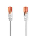 Miniatyrbild 1 av 4: Nedis CAT6 Nätverkskabel | RJ45 hane | RJ45 hane | U/UTP | 0.25 m | Rund | PVC | Grå | Label