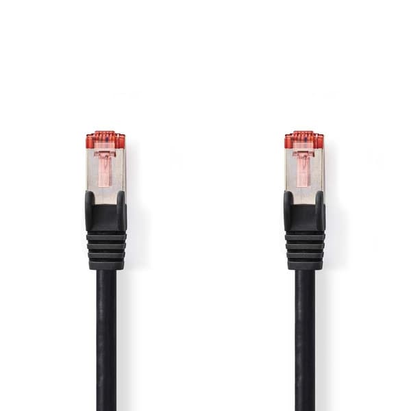 Nedis CAT6 Nettverkskabel | RJ45 Han | RJ45 Han | S/FTP | 20.0 m | Rund | LSZH | Sort | Label