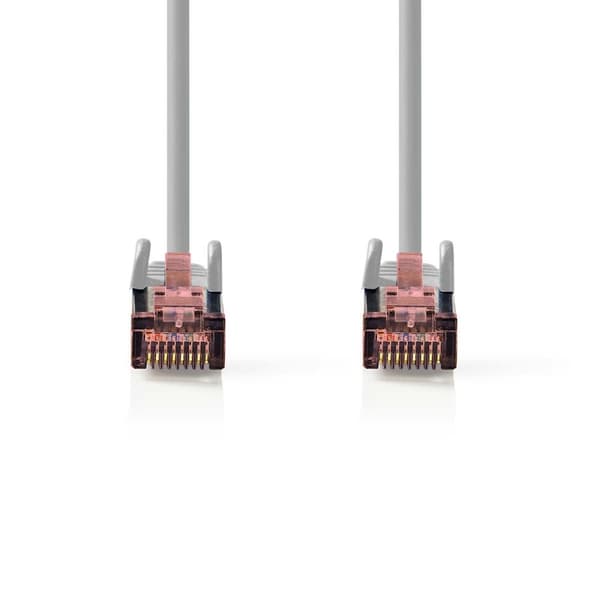 Nedis CAT6 Verkkokaapeli | RJ45 uros | RJ45 uros | S/FTP | 5.00 m | Pyöreä | LSZH | Harmaa | Label