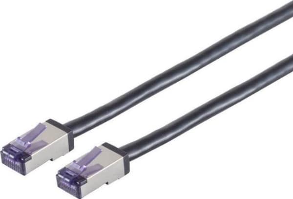 HIGH-FLEX Cat6a S/FTP Black 15m High-Flex Shielded
