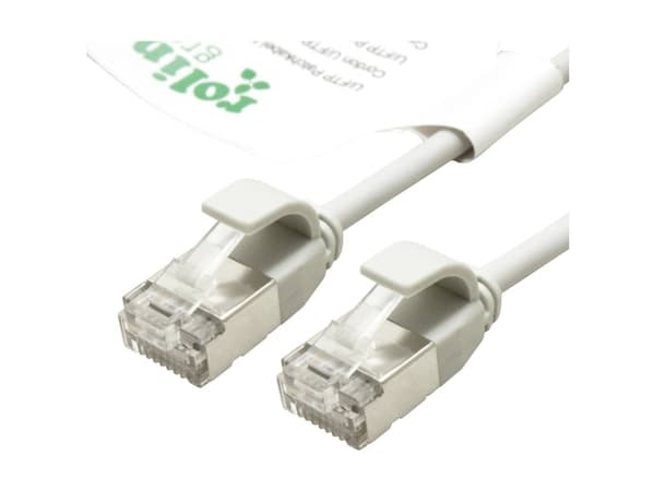 Roline grön 21443303 RJ45 Nätverkskabel, patchkabel CAT 6A U/FTP 1 m Grå 1 st