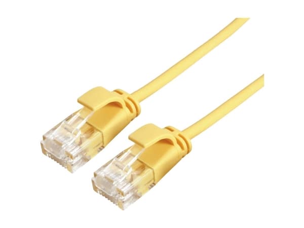 Roline grön 21443921 RJ45 Nätverkskabel, patchkabel CAT 6A U/UTP 0,3 m Gul 1 st