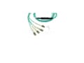 Miniatyrbild 3 av 5: BlueOptics F5-UPG-QSFP+-10M-2-BO, 10 m, LC/APC, OM3, MTP, 4x LC/LC