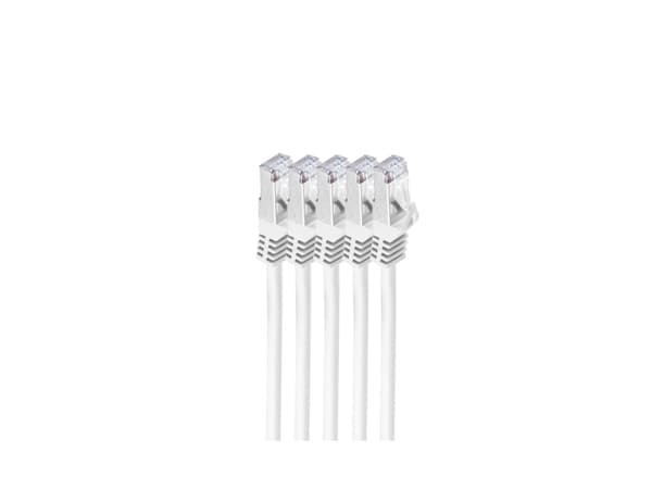 shiverpeaks BS75515-W-SET5. Kabellengde: 5 m, kabelstandard: Cat.7 råkabel, kabelskjerming: S/FTP (S-STP), tilkobling 1: RJ-45, tilkobling 2: RJ-45,