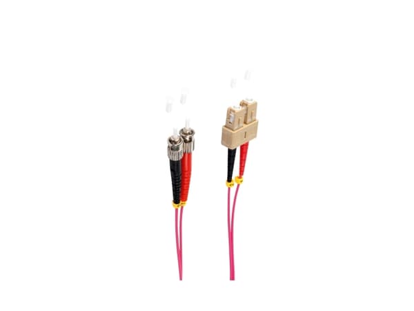 shiverpeaks BS77908/4. Kabellengde: 1 m, fiberoptisk type: OM4, tilkobling 1: SC, tilkobling 2: ST, hulldiameter: 50 µm, full dupleks, kabelfarge: fi