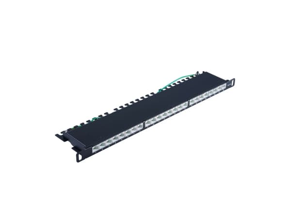 shiverpeaks BS08-67052, Cat6a, 22/26, Sort, SPCC, Rackmontering, 0,5U Sort