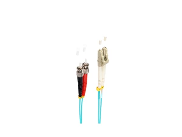 shiverpeaks BS77945/3 fiberoptisk kabel 5 m LC ST OM3 aqua farge (BS77945/3)
