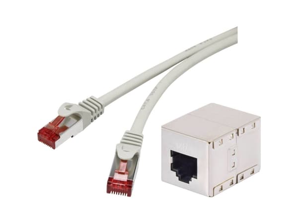 Renkforce RF-3829226, 0,25 m, Cat6a, S/FTP (S-STP), RJ-45, RJ-45, Grå