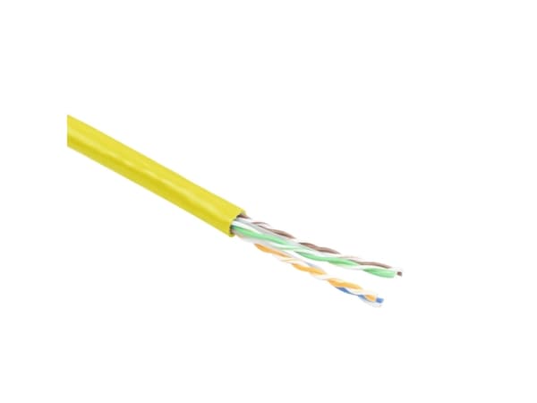 ACT Cat6a - 305m 305m Cat6a U/UTP (UTP) Gul nettverkskabel (EP458B)