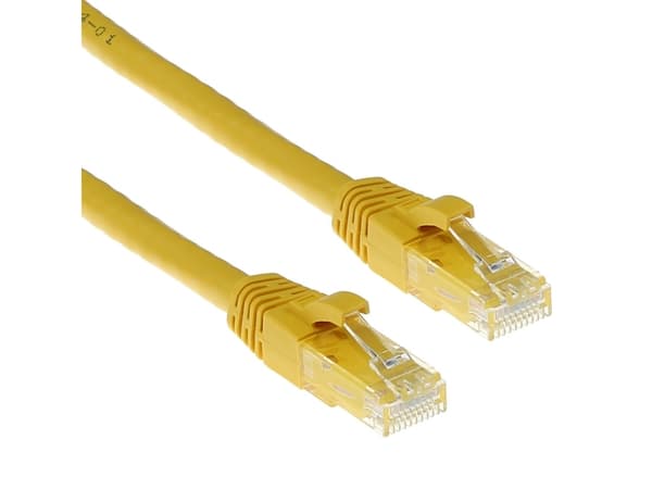 ACT Yellow 7 meter U/UTP CAT6 patch cable snagless with RJ45 connectors. Cat6 u/utp snagless yl 7.00m (IS8807)